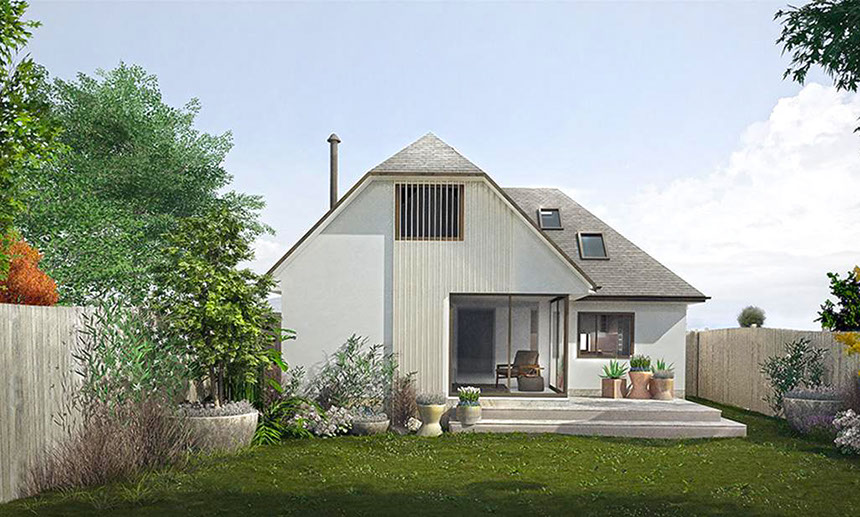 Hempcrete eco-house